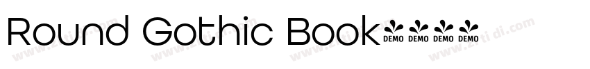 Round Gothic Book字体转换